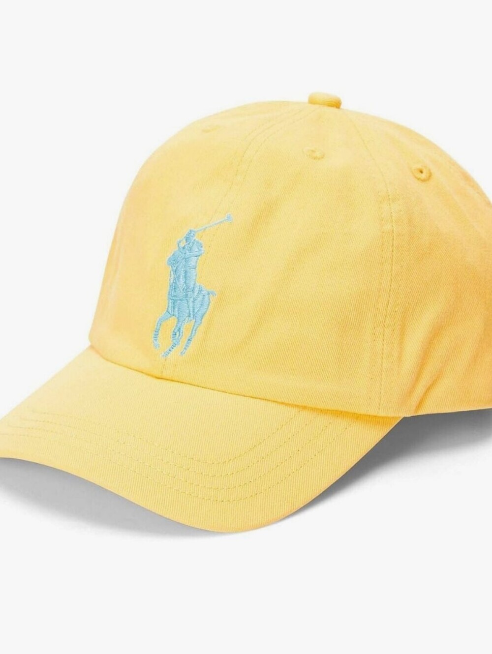 Polo Ralph Lauren Boys Adjustable Big Pony Chino Strapback Cap In Yellow .